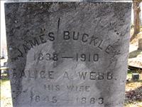 Buckley, James and Alice A. (Webb)